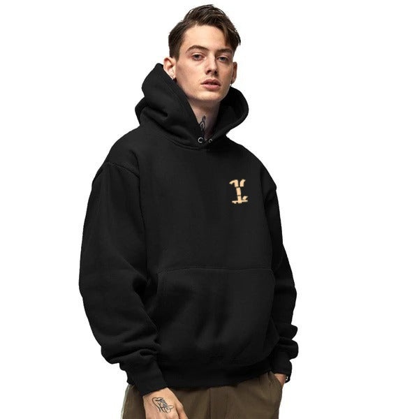 Men’s Hoodie – Premium French Fleece, Casual Pullover, Large