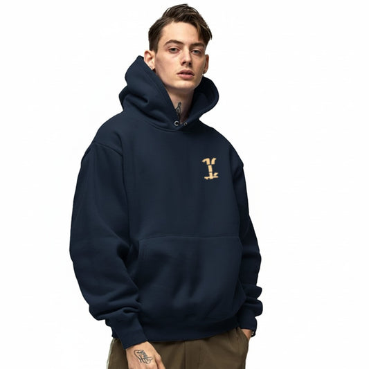 Men’s Hoodie – Premium French Fleece, Casual Pullover, Large