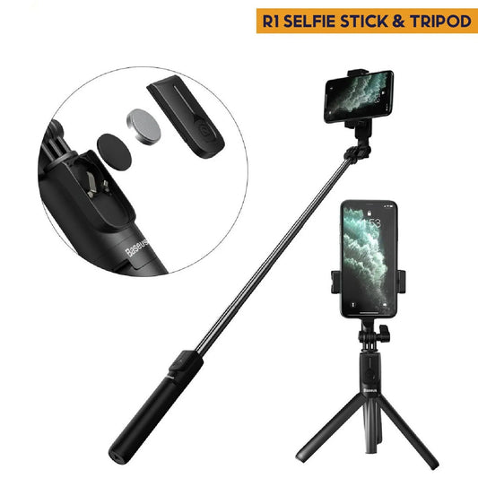 Bluetooth Selfie Stick & Tripod – 360° Rotating