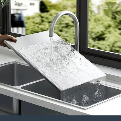 Food Grade Stainless Steel Vegetable Cutting Board – 50% OFF | Free Shipping⚡