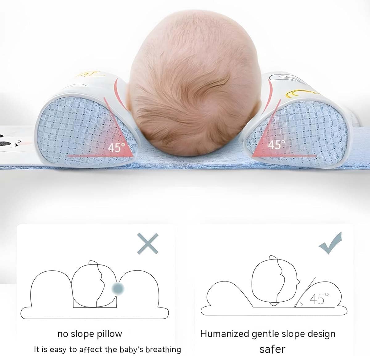 Baby Head Shaping Pillow, Head Support Pillow – 50% OFF | Free Shipping⚡