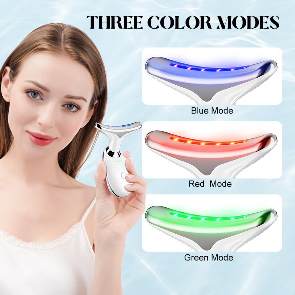 Neck & Face Massager – 3‑Mode Facial Sculpting & Skin Rejuvenation
