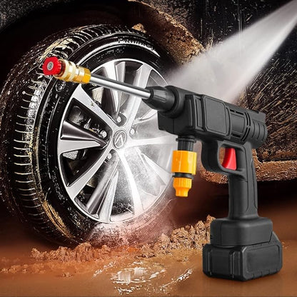 Automatic Cordless Car Wash Spray Gun – 48V High Pressure Lithium Battery
