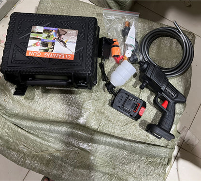 Automatic Cordless Car Wash Spray Gun – 48V High Pressure Lithium Battery