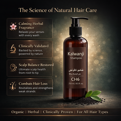 Organic Kalwanji Shampoo CH6 – Black Seed Hair Cleanser