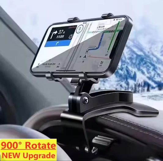 Dashboard Car Phone Holder ABS – 360° Rotatable Mobile Phone Mount