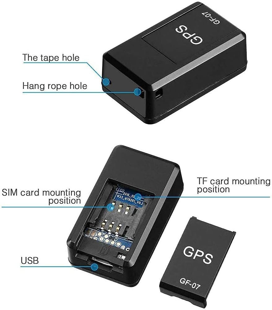GPS Tracker With Box GF-07 – Rechargeable Mini Car & Bike Tracking Device