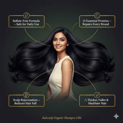 Organic Kalwanji Shampoo CH6 – Black Seed Hair Cleanser