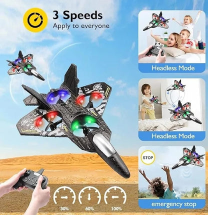 RC Fighter Jet Plane – 2.4G Remote Control Foam Airplane Toy