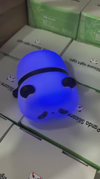 Cute Panda Night Light Silicone Soft Lamp