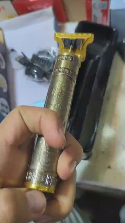 Vintage T9 Metal Trimmer & Hair Clipper for Men