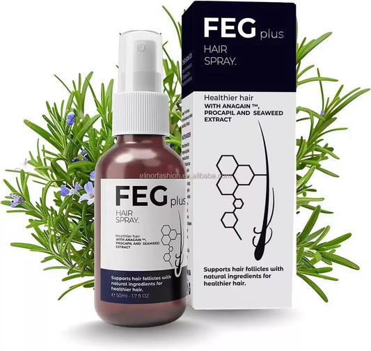 FEG Plus Hair Growth Spray 50ml – Reduce Hair Fall & Thicken Hair